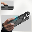 Θήκη ERBORD MagSafe για iPhone 16 Pro, Matte Case, ενεργό κουμπί, ματ / μαύρο