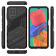 Θήκη για Samsung Galaxy M33 5G, Military kickstand, μαύρη