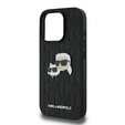 Θήκη Karl Lagerfeld Hardcase Monogram Karl & Choupette Head Pin για iPhone 16 Pro