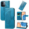 Θήκη με πτερύγιο για Realme Note 70T 4G, Butterfly, μπλε