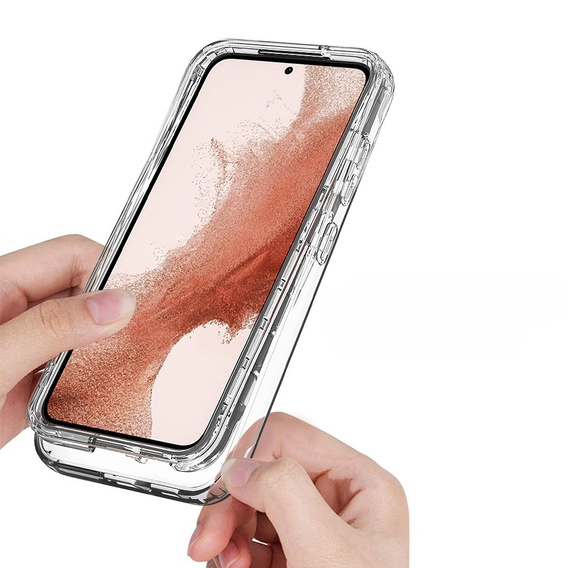 Θήκη για Samsung Galaxy S23, Shockproof, με μεμβράνη, διαφανής