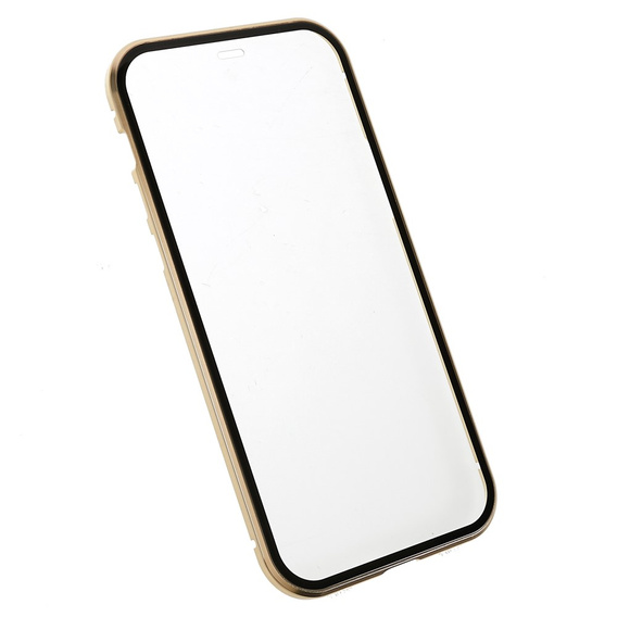 Μαγνητική θήκη MagSafe Dual Glass για iPhone 12, χρυσή