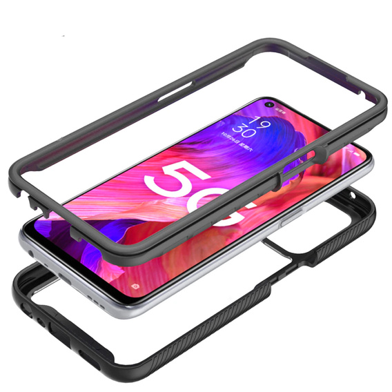 Θήκη για OPPO A54 5G/A74 5G, Shockproof, με μεμβράνη, μπλε