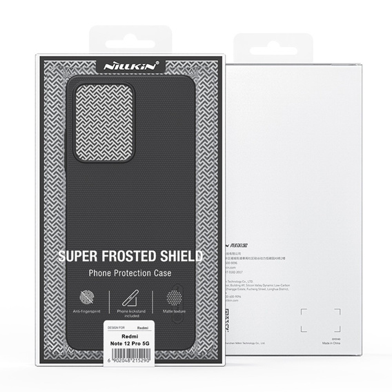 NILLKIN θήκη για Xiaomi Poco X5 Pro 5G, θήκη Super Frosted Shield, μαύρη