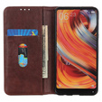 Θήκη για Samsung Galaxy S25 Ultra, Wallet Litchi Leather, καφέ