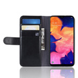 Θήκη με πτερύγιο για Samsung Galaxy A10, Split Leather Wallet, μαύρη