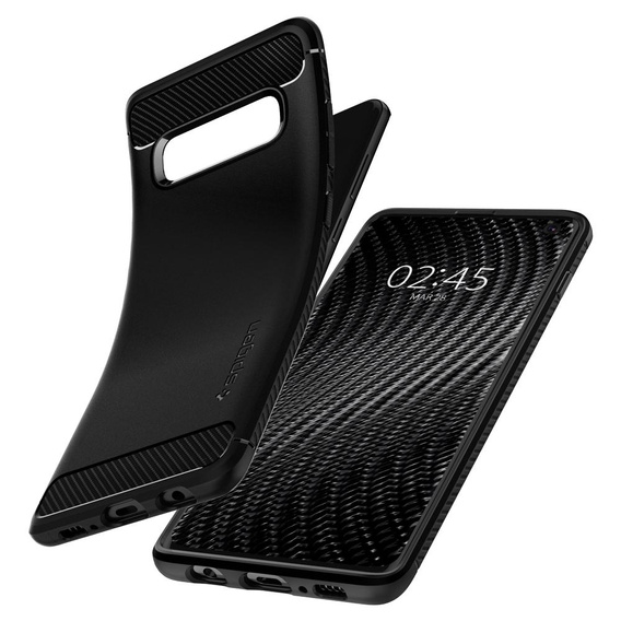 Θήκη Spigen για Samsung Galaxy S10, Rugged Armor, μαύρο