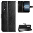 Θήκη με πτερύγιο για OnePlus Nord 5, Crazy Horse Wallet, μαύρη