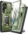 Θήκη για Samsung Galaxy S24 Ultra, Tongate MECH Series με βάση στήριξης, πράσινη