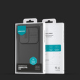 NILLKIN Θήκη για Samsung Galaxy S24 Ultra, θήκη σιλικόνης CamShield για MagSafe, μαύρη