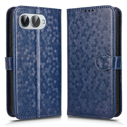 θήκη πτερύγιο για T Phone 3 5G, Wallet Rhombus, μπλε