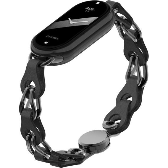 Γυναικείο βραχιόλι για Xiaomi Smart Band 10 / 9 / 8, μαύρη