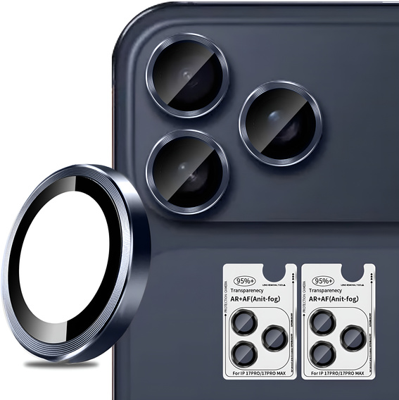 Γυαλί κάμερας ERBORD OPTIK Pro - σετ 2 τεμαχίων για iPhone 17 Pro / 17 Pro Max
