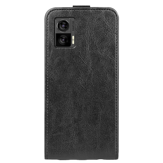 Θήκη με πτερύγιο για Motorola Edge 30 Neo 5G, Flip, μαύρη