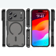 Θήκη για iPhone 17 Pro Max, για MagSafe, θωρακισμένη, μαύρο