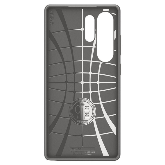 θήκη Spigen για Samsung Galaxy S25 Ultra, Liquid Air, γκρι + μετριασμένο γυαλί 9H