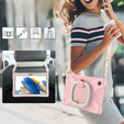 Παιδική θήκη για Samsung Galaxy Tab A8 10.5 SM-X200 SM-X205, θωρακισμένη με λουράκι, μπλε