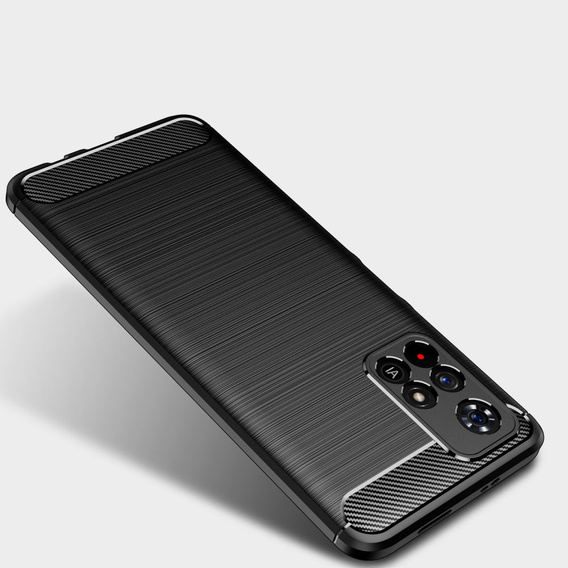 Θήκη για Xiaomi Poco M4 Pro 5G / Redmi Note 11S 5G, Carbon, μαύρη