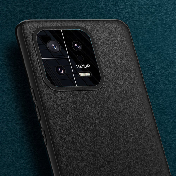 Δερμάτινη θήκη για Xiaomi 13, leather hybrid, μαύρη