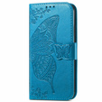 Θήκη με πτερύγιο για Oppo A5 Pro 5G, Butterfly, μπλε