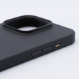 Θήκη για iPhone 15 Pro Max, Aramid Fiber Cover, μαύρη