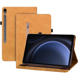 θήκη για το Samsung Galaxy Tab S10 Lite / S10 FE / S9 FE, Wallet Pen Slot, κίτρινη