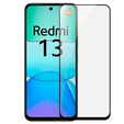 Μετριασμένο γυαλί 3D για Xiaomi Redmi 13, μαύρο πλαίσιο