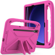 θήκη για παιδιά για Samsung Galaxy Tab S10 Lite / S10 FE / S9 FE, με λαβή, ροζ
