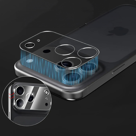 Γυαλί ανθεκτικό σε κρούσεις για την κάμερα ERBORD για iPhone 17 Pro Max