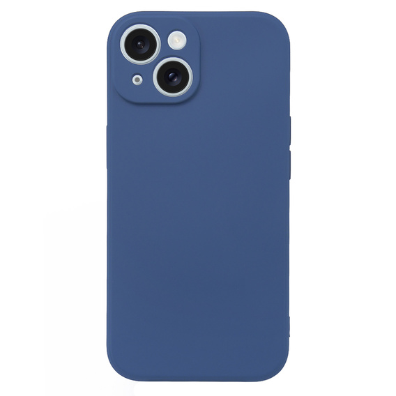 Θήκη για iPhone 15 Plus, Silicone Lite, σκούρο μπλε