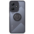 Θήκη για Infinix Hot 30i, Frosted Ring, μαύρη
