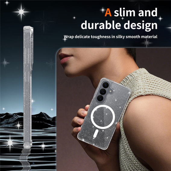 Μπλουζάκι MagSafe για Samsung Galaxy S26, διαφανές