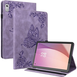 θήκη για το Lenovo Tab M9, Butterfly, μωβ