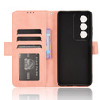 Θήκη με πτερύγιο για Oppo A80, Card Slot, ροζ