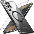 Θήκη για Samsung Galaxy S25 Ultra, Electro MagSafe, μαύρη + Γυαλί για την οθόνη