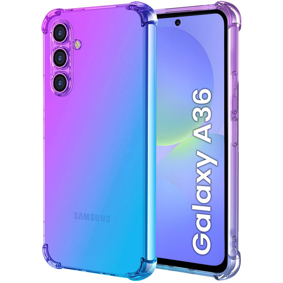θήκη για το Samsung Galaxy A36, Gradient Dropproof, Μωβ / μπλε