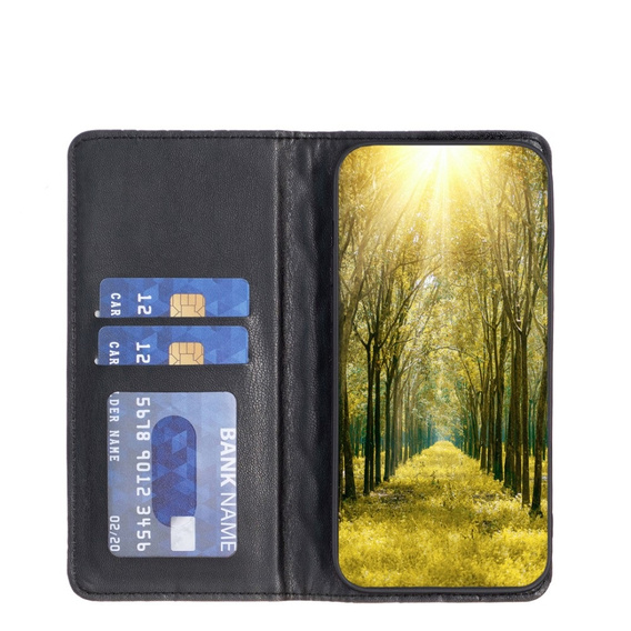 Θήκη με πτερύγιο για Xiaomi Redmi Note 13 5G, Wallet, BINFEN COLOR, μαύρη