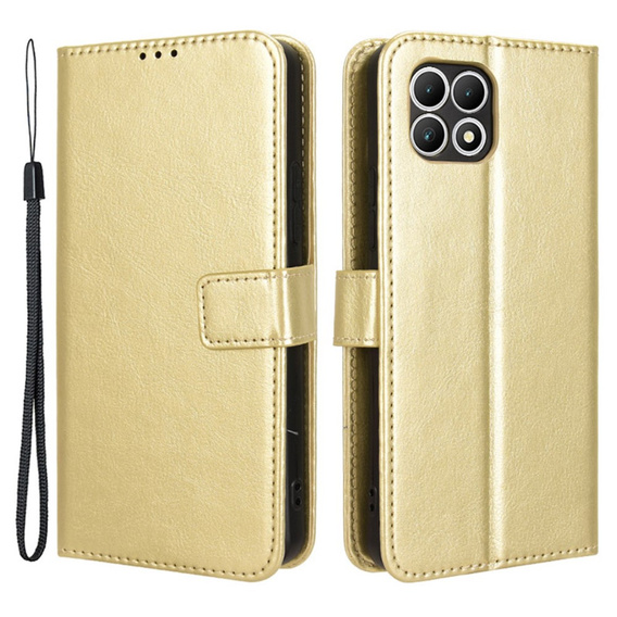 Θήκη με πτερύγιο για T Phone 2 5G, Crazy Horse Wallet, χρυσή