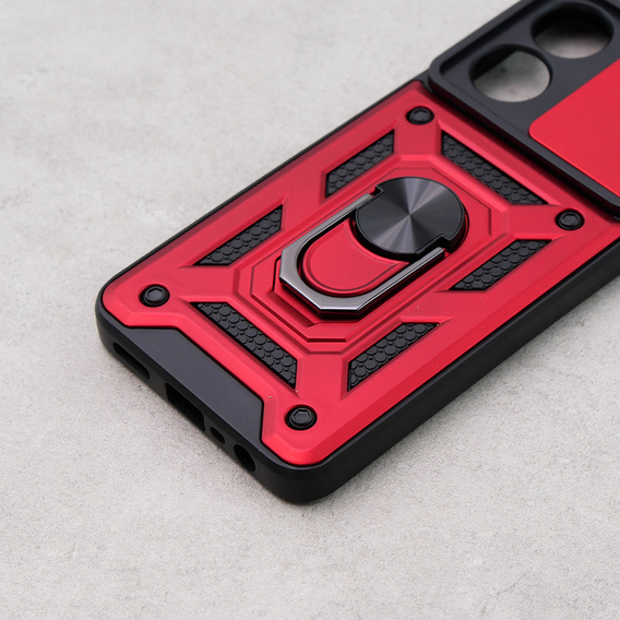 Θήκη για Oppo A78 4G, CamShield Slide, κόκκινο