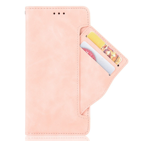 Θήκη με πτερύγιο για Realme 11 5G, Card Slot, ροζ