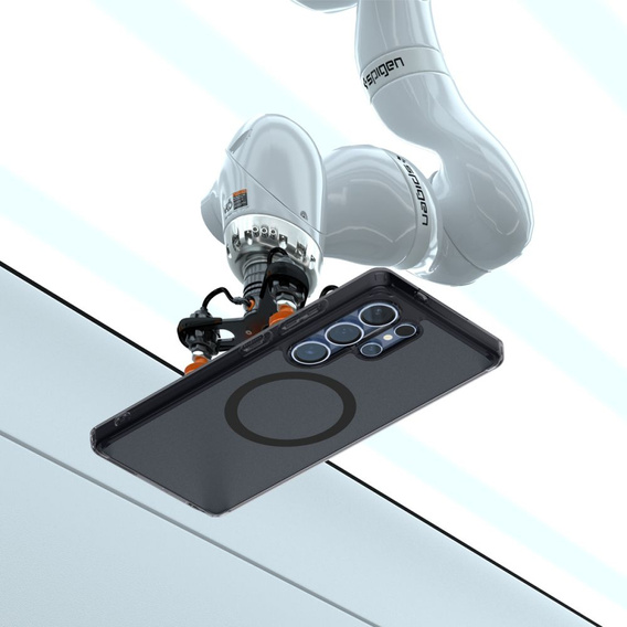 Θήκη MagSafe Spigen για Samsung Galaxy S25 Ultra, Ultra Hybrid, ματ / μαύρο + Μετριασμένο γυαλί 9H