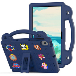 Παιδική θήκη για Samsung Tab A8 X200 / X205, Cute Patterns, με βάση, σκούρο μπλε