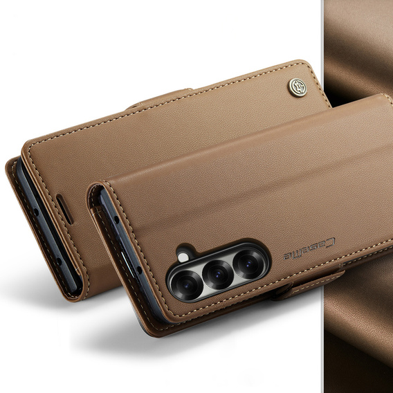 CASEME Litchi θήκη πορτοφόλι flip για Samsung Galaxy Z Fold7 5G