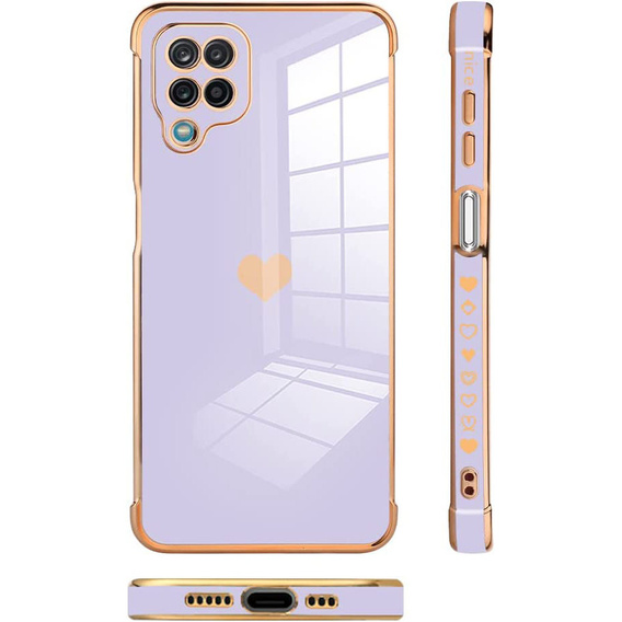 Θήκη για Samsung Galaxy A12 / M12 / A12 2021, Electro heart, μωβ