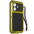 Love Mei Θήκη για iPhone 12 Mini, armored with glass, κίτρινη