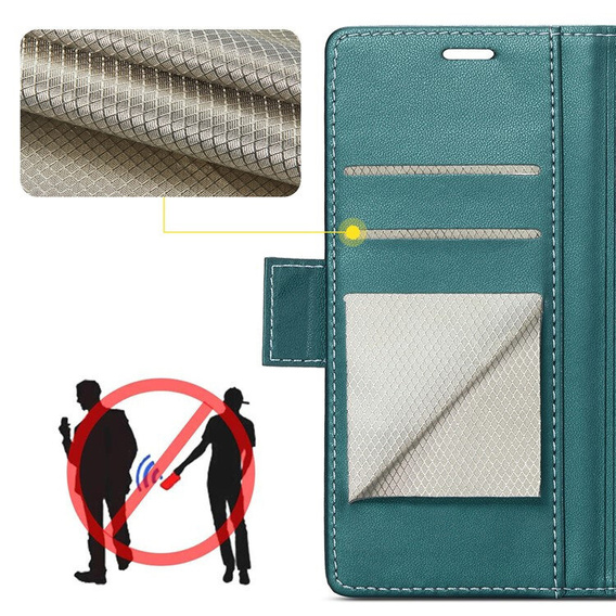 Θήκη με καπάκι ERBORD Glossy Litchi για Xiaomi Poco F8 Pro