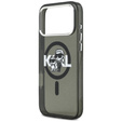 Θήκη Karl Lagerfeld IML Glitter Karl & Choupette Sketch Logo MagSafe για iPhone 17 Pro Max