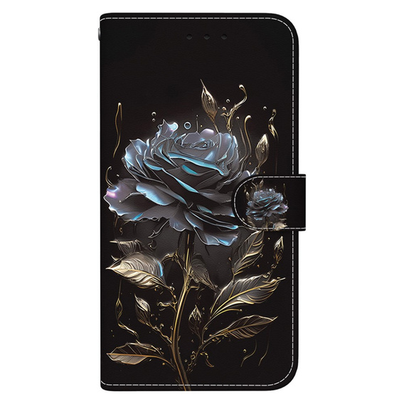 Θήκη με πτερύγιο για Infinix Hot 40i, Wallet, Rose μαύρη