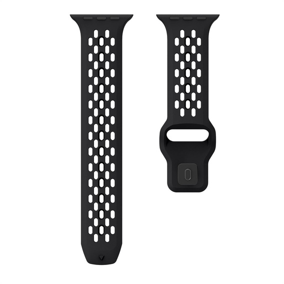 Λουράκι σιλικόνης για Apple Watch 1/2/3/4/5/6/7/8/SE/ULTRA 42/44/45/49MM, Μαύρο
