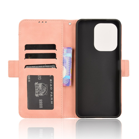 Θήκη με πτερύγιο για Xiaomi Redmi 13, Card Slot, ροζ